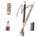 VINTORKY 2pcs Makeup Eyebrow Pencils Grey Brown Mascara White Eyeshadow Eyebrow Pencil Dark Brown Uk Wooden 1 count (Pack of 1) Brown - Buy Online on GoSupps.com