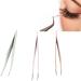 3pcs Stainless Steel Eyelash Tweezers Set - Smooth Applicator Tools for False Eyelash Extensions | International Shipping Available - Buy Online on GoSupps.com