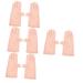 FRCOLOR 4 Pairs Sun Protection Half Finger Gloves Nylon Manicure Protection Miss