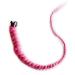 Ponytail Extensions Ring Long Boxing Braids Crochet Braid Hair Ponytail Extensions Synthetic Chignon Tail With Rubber Band Hair for Women(Color:Rose red) 28inches Rose red