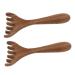 GALPADA Peignes De Massage En Bois Gua Sha 2 Pi ces Mini R teaux De Massage Cuir Chevelu Et Visage Outil Portable De Stimulation Acupuncture D tente Corps Et Yeux Accessoire Bien- tre Polyvalent