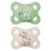 MAM Original pacifiers in a set of 2 Skinsoft silicone with pacifier cover 2-6 months neutral