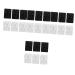 Homsfou 24 pieces of wall-mounted razor holder Razor shear rack shaver-shower hook wall-mounted clothes racks rack shaver holder with suction cup night shirt AB adjustable white 7.5x5.5x3cpcs black whitex4stk