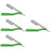 Housoutil 4 pieces cartridge for manual razors men razor barber barber handwear tool razor blades deliver blade holder made of stainless steel metal metal knife holder.