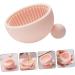 Beaupretty Make Silicone Scrub Pad Make Brush Cleaning Kit cosmetic brush cleaner bowl Cosmetic Brush Cleaning Mat Brush Cleaner Mat silicone make applicator bracket Silica gel make Brush 7x6.5cm Pink - Buy Online on GoSupps.com