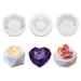 3pcs Flower Pot Silicone Resin Molds  Cactus Flower Epoxy Resin Casting Molds  Succulent Plant Vase Gypsum Cement Molds Concrete Clay Mould  Candle Holder Wax Casting Mold