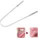 Verdant Touch Stainless Steel Tongue Scraper - Ultimate Oral Care Tool for Bad Breath & Hygiene | Metal Tongue Cleaner - Buy Online on GoSupps.com