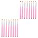 Healeved 2 Sets Nail Painting Tool Builder Gel for Nails Salon 3d Nails Tool Nail Art Brush Kit De Manicura Nail Gel Nail Painting Brush Gel Builder for Nails Accessories Pink Manicure