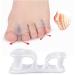 Healvian Thumb Splint 4 Pair + Toe Separators | Hallux Valgus Corrector | Overlapping Toe Orthotics + Clear Thumb Protector - Buy Online on GoSupps.com