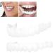 Buy Upper & Lower Jaw Temporary Whitening Denture Sets | Non-Retaining Simulation Dentures with Brackets - International Shipping Available - Buy Online on GoSupps.com