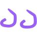 Ear Hooks 5 Pairs Soft Silicone Face Cover Hooks for Kids (Purple) - Buy Online on GoSupps.com