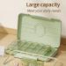 Buy Large Capacity Weekly Pill Organizer - 3/4 Times a Day 28 Cells - Ideal for Vitamins & Supplements - Translucent Green - Buy Online on GoSupps.com