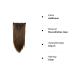 Buy S-noilite 66cm Light Brown Clip-In Hair Extensions - 8PCs Smooth Partial Set with 18 Clips | Realistic High-Quality eCommerce Shipping Worldwide - Buy Online on GoSupps.com