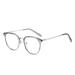 SERONI Metal Temples Round Tr90 Frame Blue Light Blocking Glasses for Women Men Anti UV Ray Computer Reading Glasses Green-roseglod 52 Millimeters