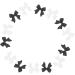400 Pcs Bow Nail Decoration nail stickers nail stencils stamping nail art Nail Accessory DIY Manicure Tips oration bow nail art stickers black streamers crafts resin classic 3d 0.6X0.6X0.3CMx4pcs Assorted Colorx4pcs - Buy Online on GoSupps.com