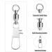 AMYSPORTS Stainless Steel Fishing Swivel Snap Ball Bearing Snap Swivels - 25 pcs Size 6 (98.5lb) High Strength Saltwater Snap Swivels - Buy Online on GoSupps.com