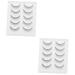 Beavorty 10 Pairs Short False Eyelashes Natural Mascara Pesta as Natural Women Fake Lashes Miss Extend Manual 1 count (Pack of 1) Black 2x2pcs