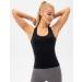 Ukaste Women's Studio Essential Racerback Tank Top - Black - Waist Length - Yoga Performance Workout Top - Buy Online on GoSupps.com