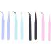 High Carbon Steel Precision Tweezers Set for Eyebrows - Durable & Ideal for International Shipping - Buy Online on GoSupps.com