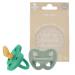 Hevea Natural rubber Schnuller jaw -friendly shape 3-36 months - hygienic one -piece design for newborns to toddlers soft & durable - 2 -person pack (dusty mint & green mint)