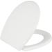 Bath Royale White Round Soft Close Toilet Seat with Lid - Comfortable, Durable, Sturdy & Stain-Resistant - Fits All Toilet Brands - Buy Online on GoSupps.com