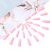 Brishow Long Ballerina False Nails - Pink Acrylic Press-On Nails | 24-Piece Full Cover Set for Women & Girls - International Shipping Available - Buy Online on GoSupps.com