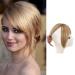 Clip in pony hair parts upper head Nice fringe hair part Synthetic fake bang hair part clip in bangs one piece with side fringe natural bangs with temple hair parts (108#brown)