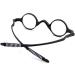 KDOQ Black Round Blue Light Filter Glasses HD Glasses Anti Blue Light Anti Eye Strain