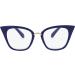 WANWAN Women Cat Eye Reading Glasses - Oversized Fashion Frame Quality Blue Readers (1.25x) - Buy Online on GoSupps.com