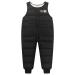 Happy Cherry Baby Winter Pants Newborn Boys Girls Overall Ski Trousers Infant Warm Snow Bib Pant Toddler Windproof Padded Snowsuit Bottoms Elastic Buttom Zipper Outerwear Outftis Clothes 110 B- Blcak
