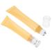 2 Pieces Cosmetic Roll on Bottles Roller Bottle Eye Gel Face Cream Plastic Tubes for Home Outdoor Travel Yellow