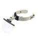 Headband Magnifier with Led Light Head-Mounted Handsfree Reading Magnifying Glasses Jeweler Watch Loupe 3 Replaceable Lenses Interesting Life Fashionable