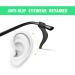 Ingjia 12 Pairs Universal Ear Bracket Hooks - Silicone Anti-Slip Glasses Holders for Sunglasses & Safety Glasses - Black & Transparent - Buy Online on GoSupps.com