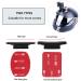 YHSPORT GoPro Adhesive Mounts - 36PCs 3M Glue Pads for Flat & Curved Surfaces Perfect for GoPro & Action Cameras - Buy Online on GoSupps.com