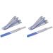 Balawin 12 Pieces Stainless Steel Nail File Double-Sided Diamond Nail File Metal Nail File Manicure File for Family and Travel