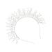 VINTORKY 1pc Pearl Headband Bling Head Bopper Victorian Pearl Accessories for Women Pearl Bopper Headband Rhinestone Barrettes for Women Bridal Tiara Birthday Decorate Bride Wedding Alloy