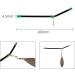 Premium Fishing Anti-Tangle Boom Sleeves Set - 10 Pieces of Black Feeder Accessories for Tangle-Free Fishing - Buy Online on GoSupps.com