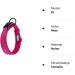 PETTOM Adjustable Nylon Dog Collar - Breathable Reflective XL Pink Collar for Dogs - Buy Online on GoSupps.com