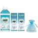 Fairy Fresh Fabric Conditioner Snuggly Soft for Sensitive Skin 26 washes 858ml & Fairy Fresh in Wash Scent Booster Beads 2 Pack x 176gr Almond Milk & Manuka Honey + For you Organza small bag
