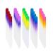 20 Pcs Glass Nail File Bulk with Plastic Sleeve  Crystal Fingernail Files Set  Double Sided Finger Nail Files  Professional Manicure Nail Care  Christmas Stocking Stuffers Gifts for Women Girls Multi-colored