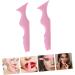 Ipetboom 2pcs Silicone Beauty Ruler Eyeliner Pencil Eyebrow Template Eyeshadow Stencils Aid With Wings Cream 15X4.15CM Pink-1 - Buy Online on GoSupps.com