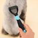 BlueMoo Professional Pet Dog Cat Comb Brush Dematting Deshedding Grooming Trimmer Tool-10 Blades (Blue) - Buy Online on GoSupps.com