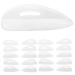 Angoily 10 Pairs Eyelash Pad Eyelash Perming Pad Silicone Gasket Lash Lift Props False Eyelash Beauty Eyelash Tools Lash Lift Rods for Women Extension Pad White Silica Gel