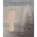 Buy 2 Pairs Pigskin High Heel Cushion Inserts | Adhesive Arch Support & Anti-Slip Sandal Inserts for Pain Relief | Leather Insoles for M-US 7.5-9 Beige - Buy Online on GoSupps.com