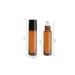 Timiili Portable 10ml Amber Glass Essential Oil Roller Bottles - 7 Pack with Stainless Steel Roller Balls - Buy Online on GoSupps.com
