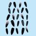 Press on Nails Extra Long Fake Nails White letters False Nails and black flame Press on Nails Designs Acrylic Nails Press on Artificial Nails Stick on Nails For Women Girls 24Pcs - Buy Online on GoSupps.com