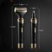Professional Rechargeable Ear and Nose Hair Trimmer - Painless Waterproof Facial & Eyebrow Clipper for Unisex Use - Buy Online on GoSupps.com