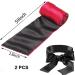 Silk Satin Blindfold Eye Cover - 4 Pieces Sleep Mask & 150cm Tie | Perfect Valentine Gift (Black & Black Red) - International Shipping - Buy Online on GoSupps.com