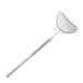 DOITOOL 1pc Handheld Makeup Mirror Supplies Handheld lash Mirror Crescent Moon Eyelash Tool Handheld Extend Auxiliary Stainless Steel Mirror Tool Cosmetic lash Extension Mirror
