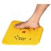 RSGM Magnet Acupressure -2000 Mat for Knee Pain Healing Pain and Leg Muscles (30cm x 30cm Yellow)